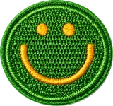 Green smiley reward token